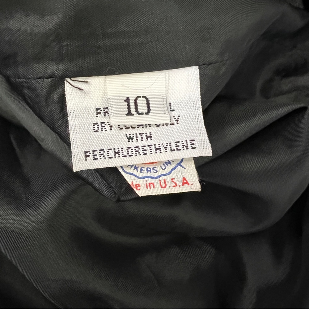 Vintage Carolyne Roehm Black Sheer Sleeved Cocktail Dress - Picture 16 of 16